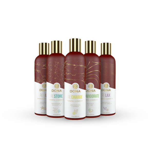 Huile de massage aux huiles essentielles Restore - Menthe Poivrée et Eucalyptus