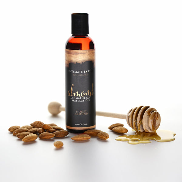 Huile de Massage Vegan Almond / Amande - Intimate Earth 120 ml