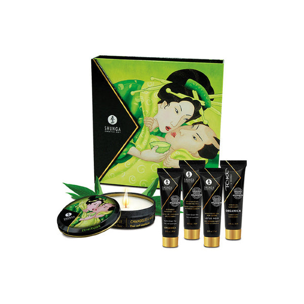 Coffret de Massage Organique Thé Vert Exotique - Shunga