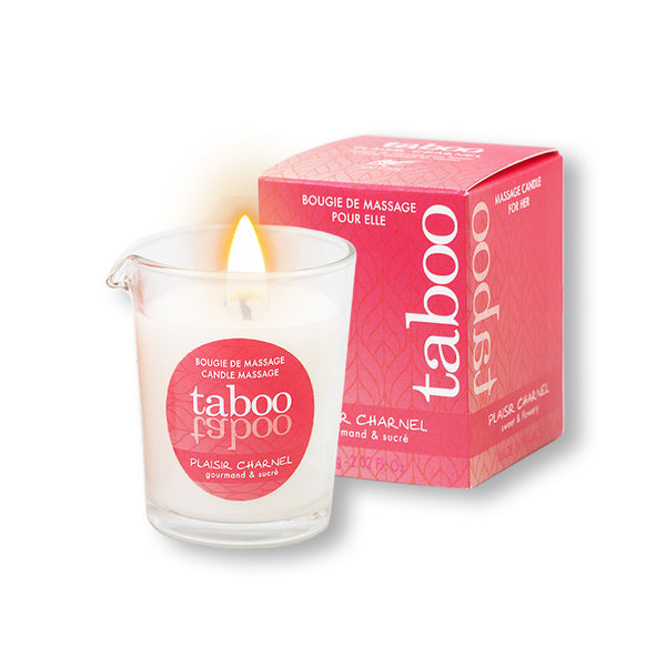 Bougie de Massage Plaisir Charnel pour femme - Taboo 60g