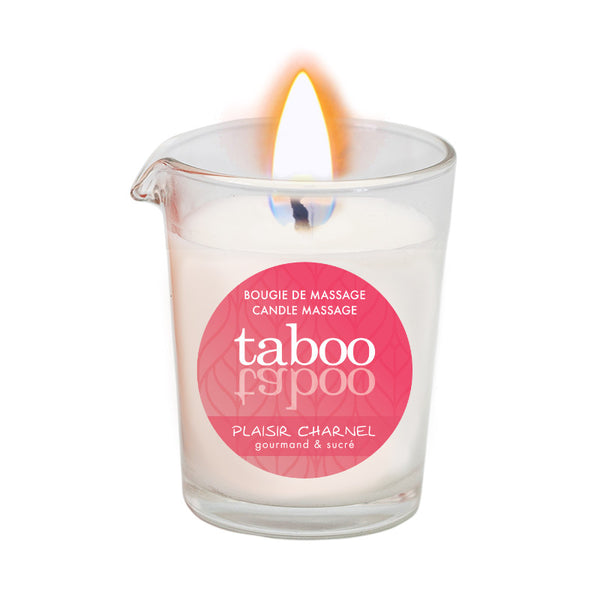 Bougie de Massage Plaisir Charnel pour femme - Taboo 60g